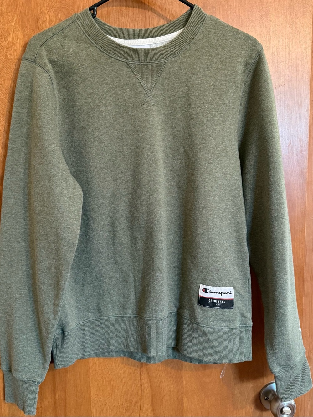 Champion Olive Green Crewneck Sweatshirt
